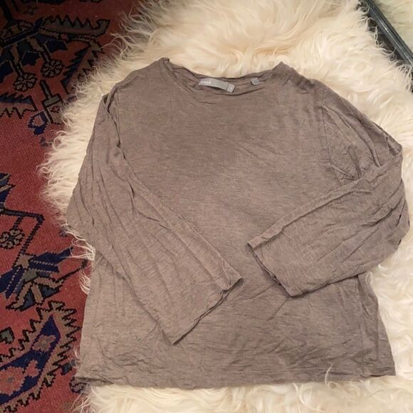 Vince Essential Long Sleeve Crew T-Shirt - Picture 1 of 3